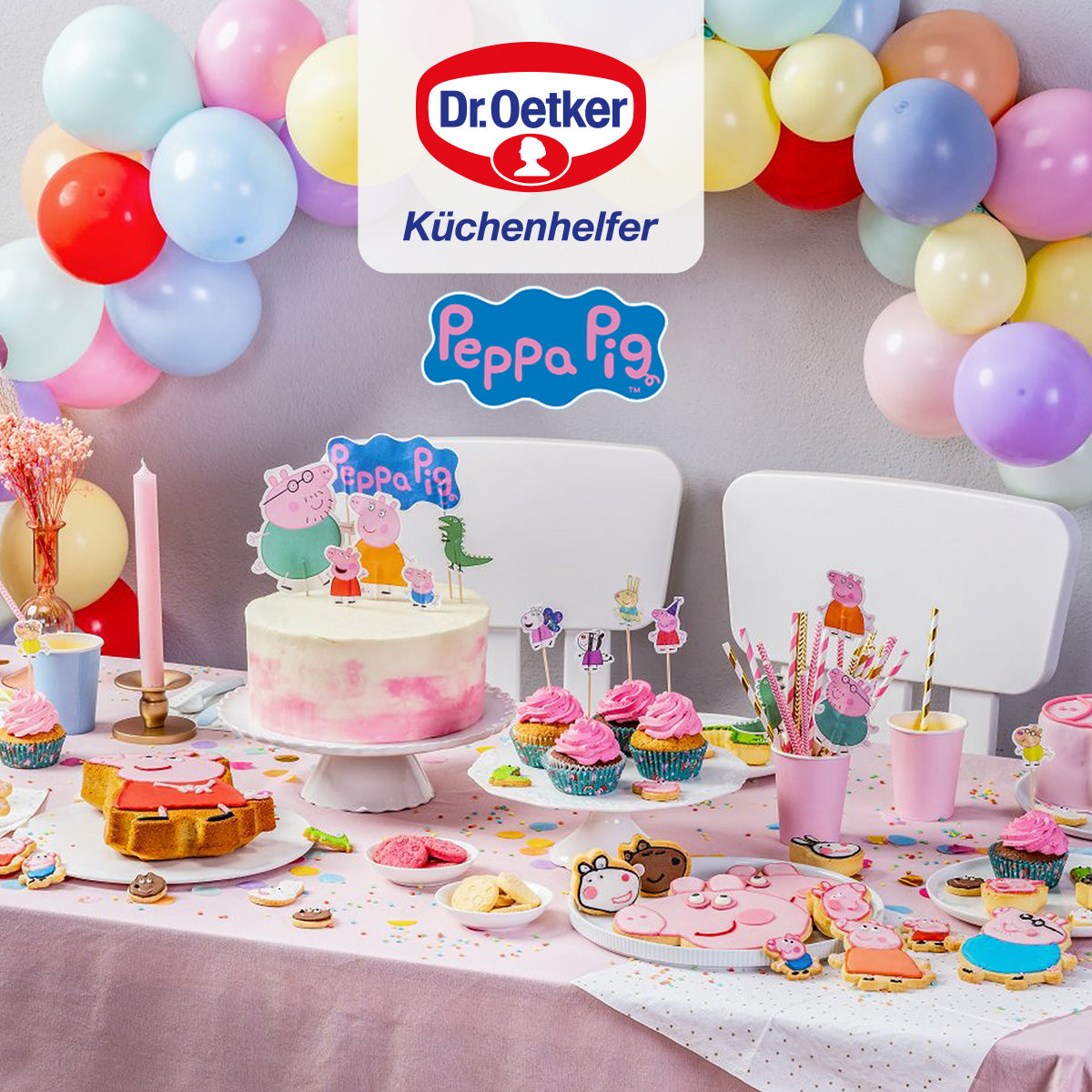 Rouleau à gaufrer la pâte avec emporte-pièce 23 cm Dr. Oetker Peppa Pig Dr. Oetker - Mathon - 5