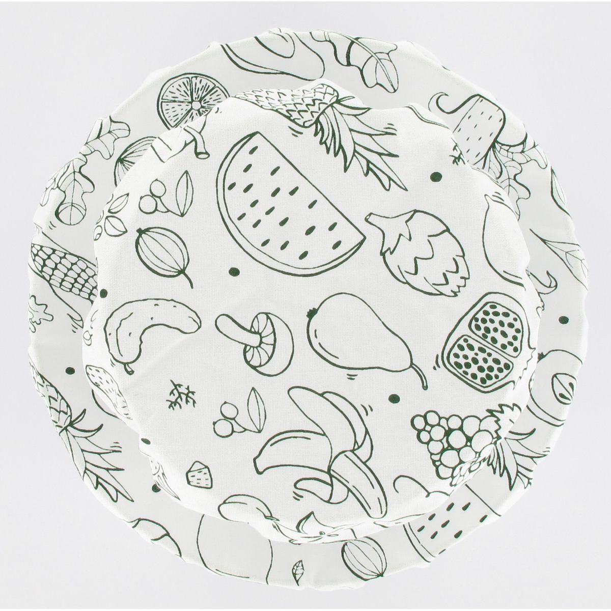 Lot de 3 films étirables réemployables en coton de 8 à 20 cm  Nature Fackelmann - Mathon - 1