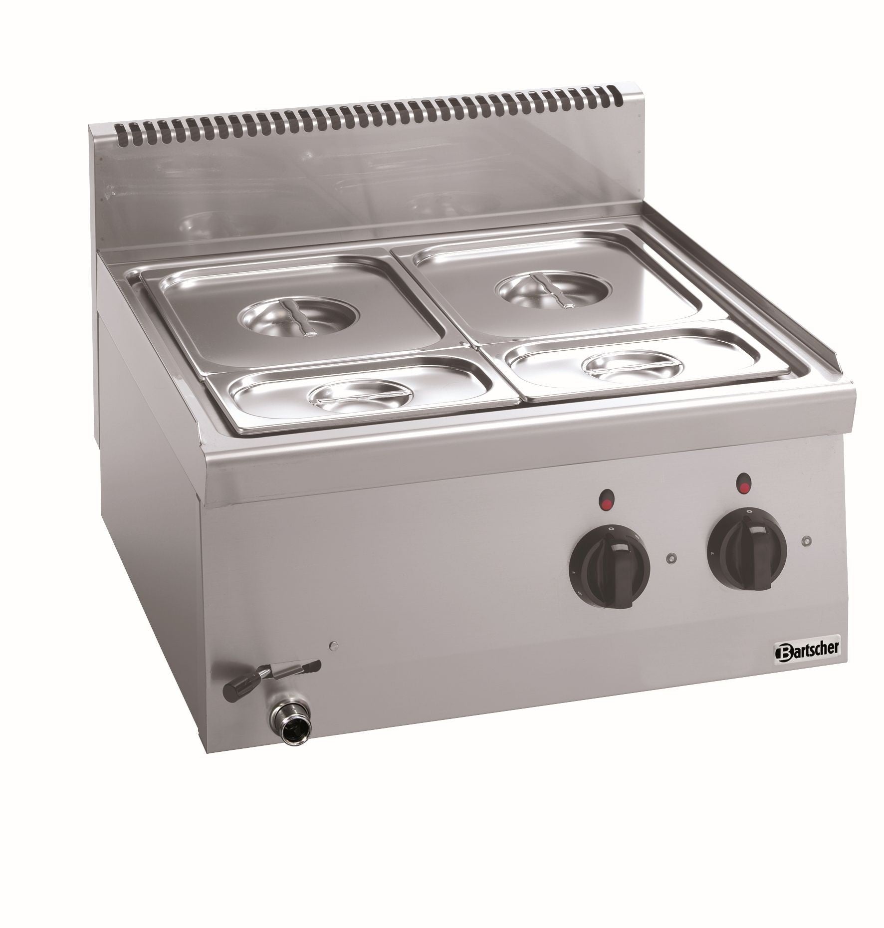 Bain-marie  1 x GN 1/1 et 2 x GN 1/4 - Bartscher - Mathon - 2