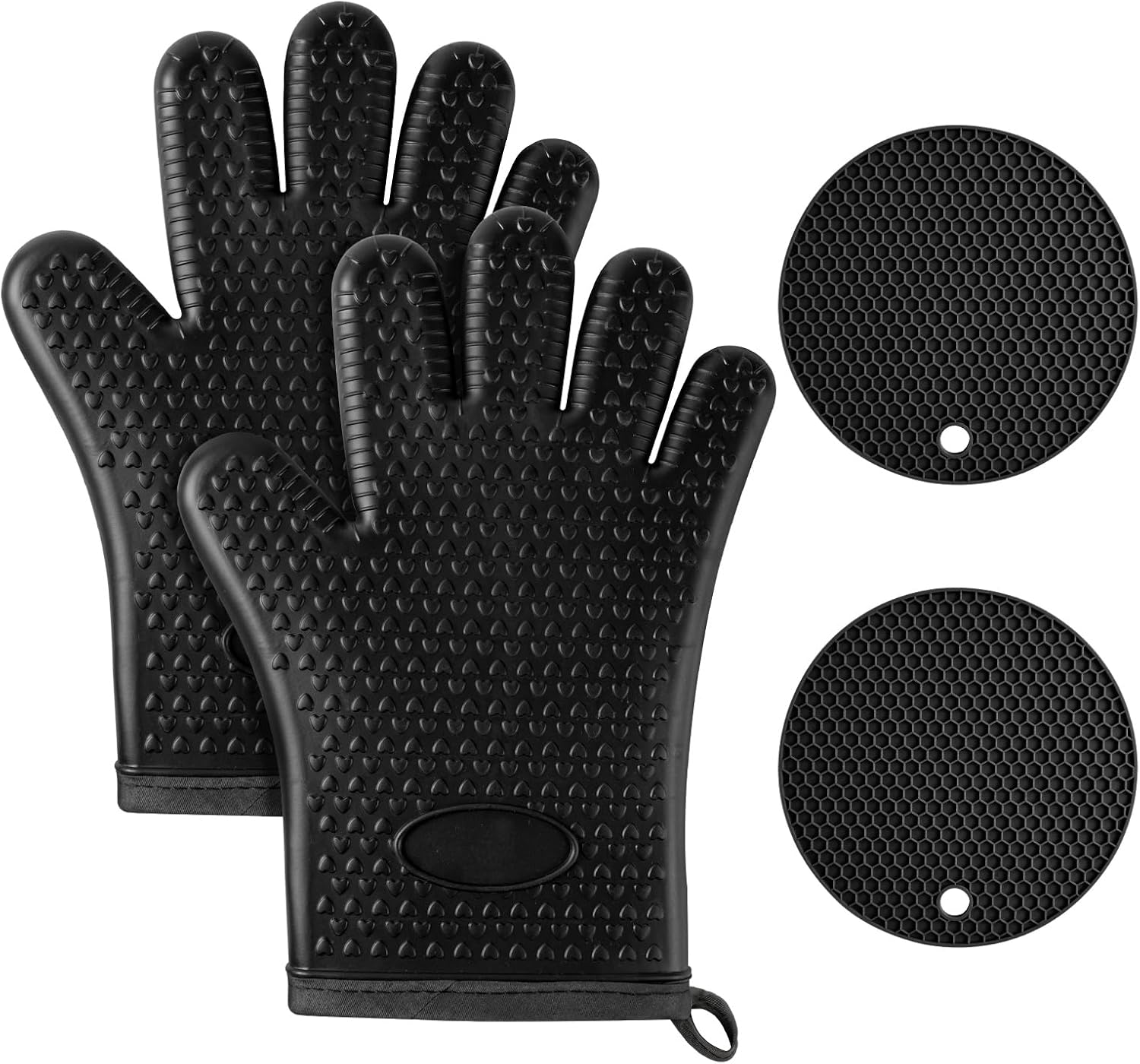 Gants de Cuisine Silicone Anti-Chaleur 27,5 cm Vendos85 - Mathon