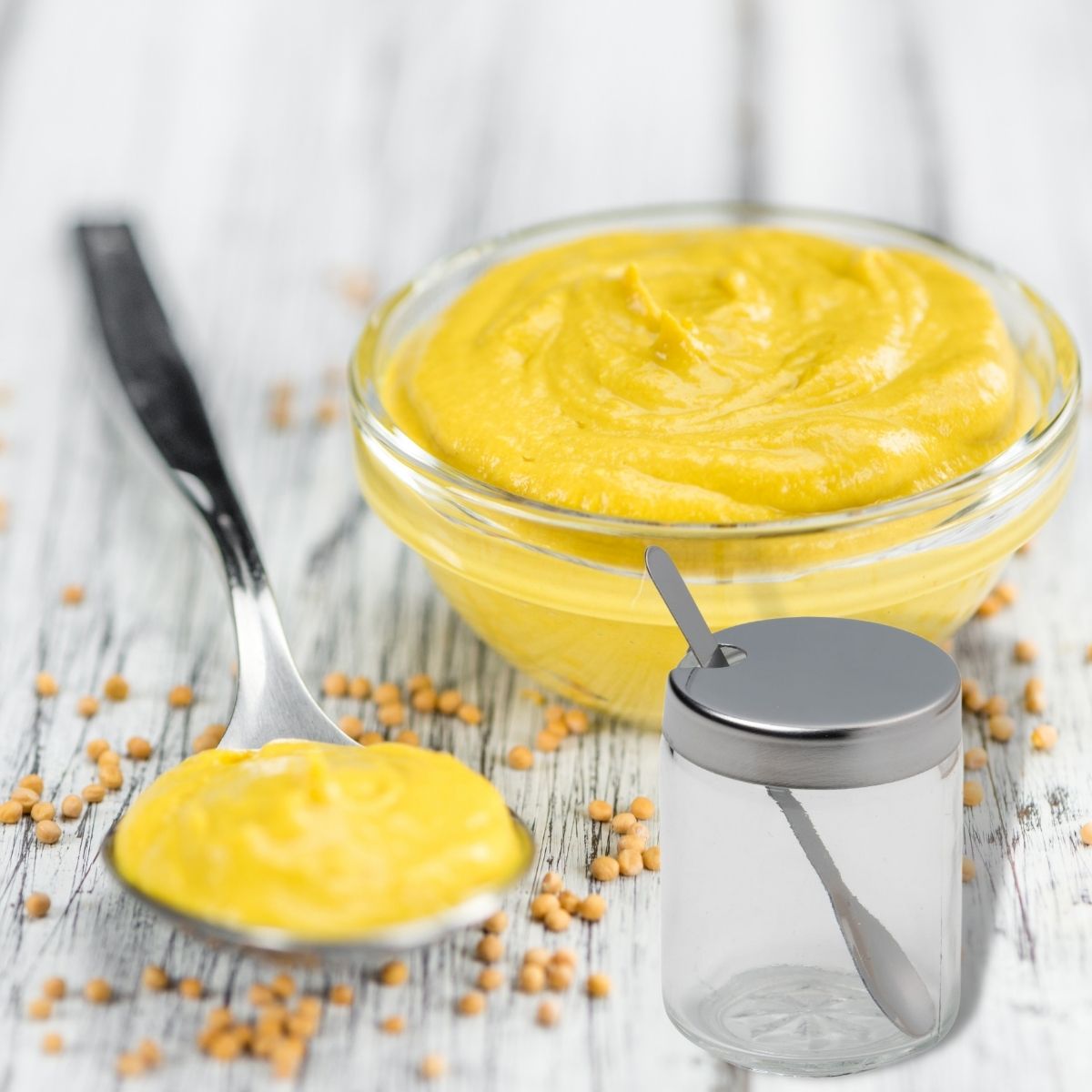 Lot de 6 pots à moutarde avec cuillère Fackelmann - Mathon - 4