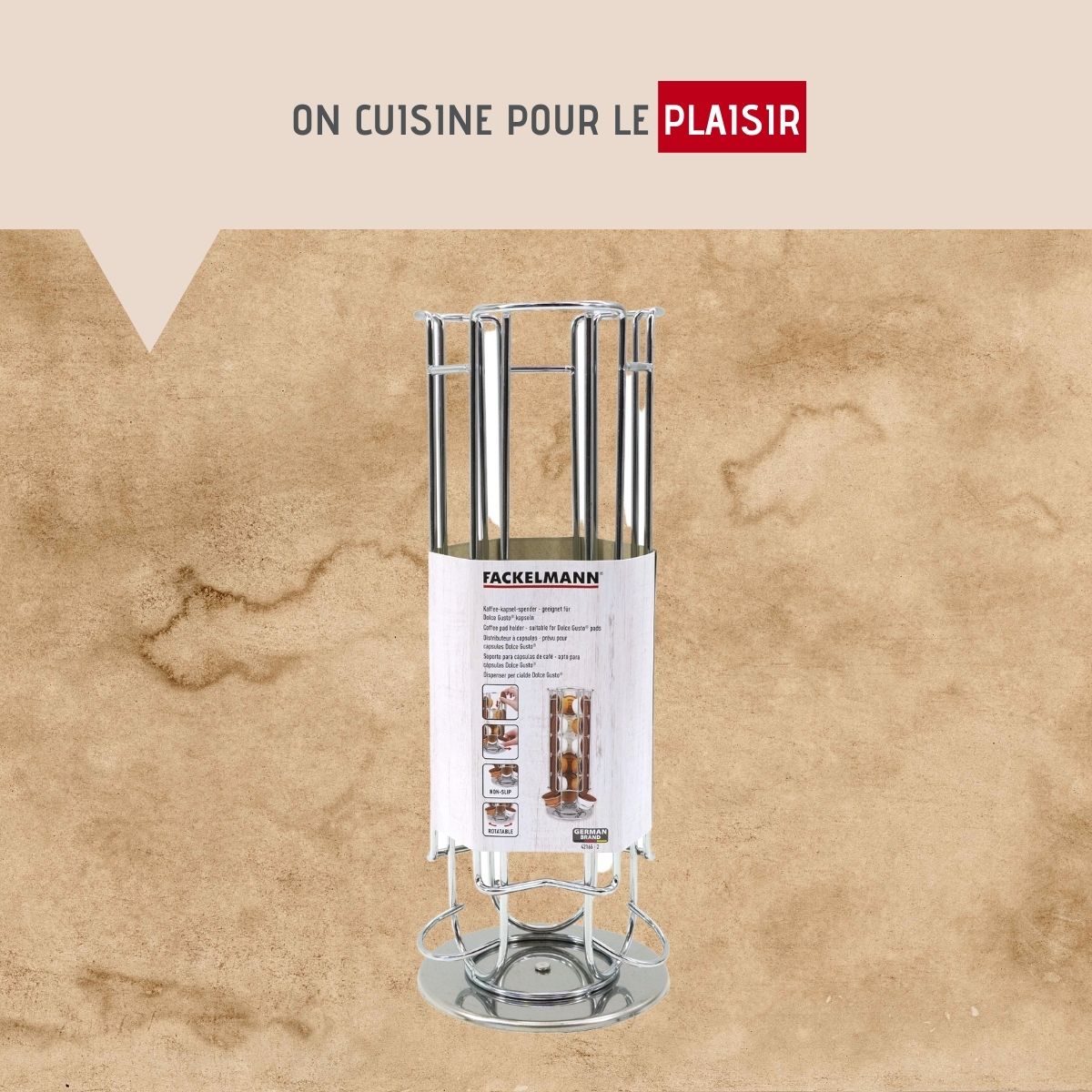 Porte capsule Dolce Gusto rotatif  Petit Déjeuner Fackelmann - Mathon - 7