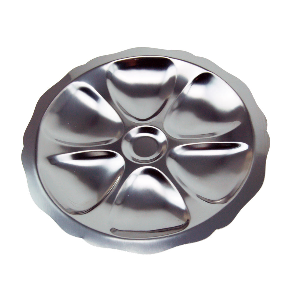 Assiette pour 6 huitres inox Tarrerias Bonjean - Mathon