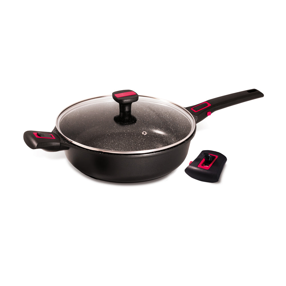 Sauteuse avec couvercle granit Pro céramique 24 cm Baumalu - Mathon - 1
