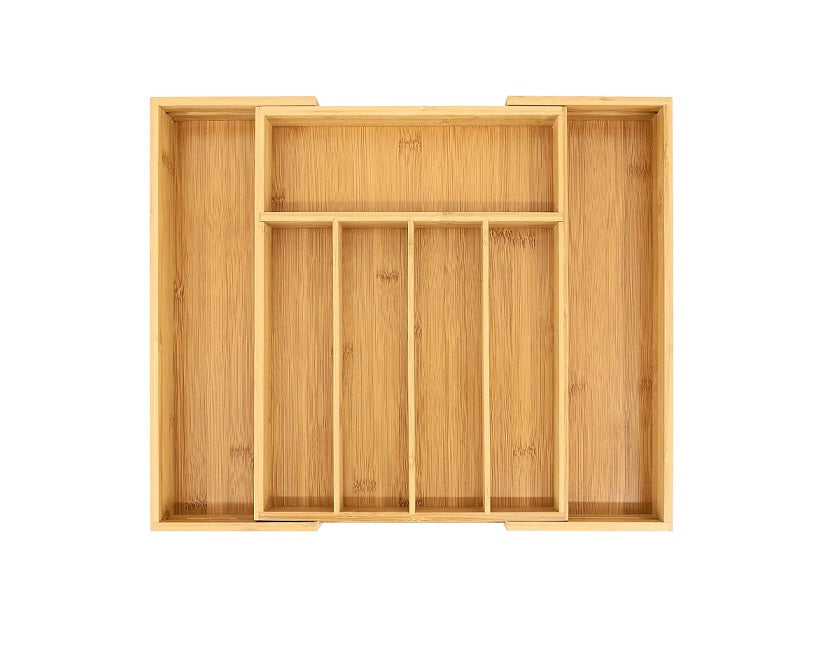 Organiseur de couverts en bambou extensible pour tiroir et porte-ustensiles Vendos85 - Mathon