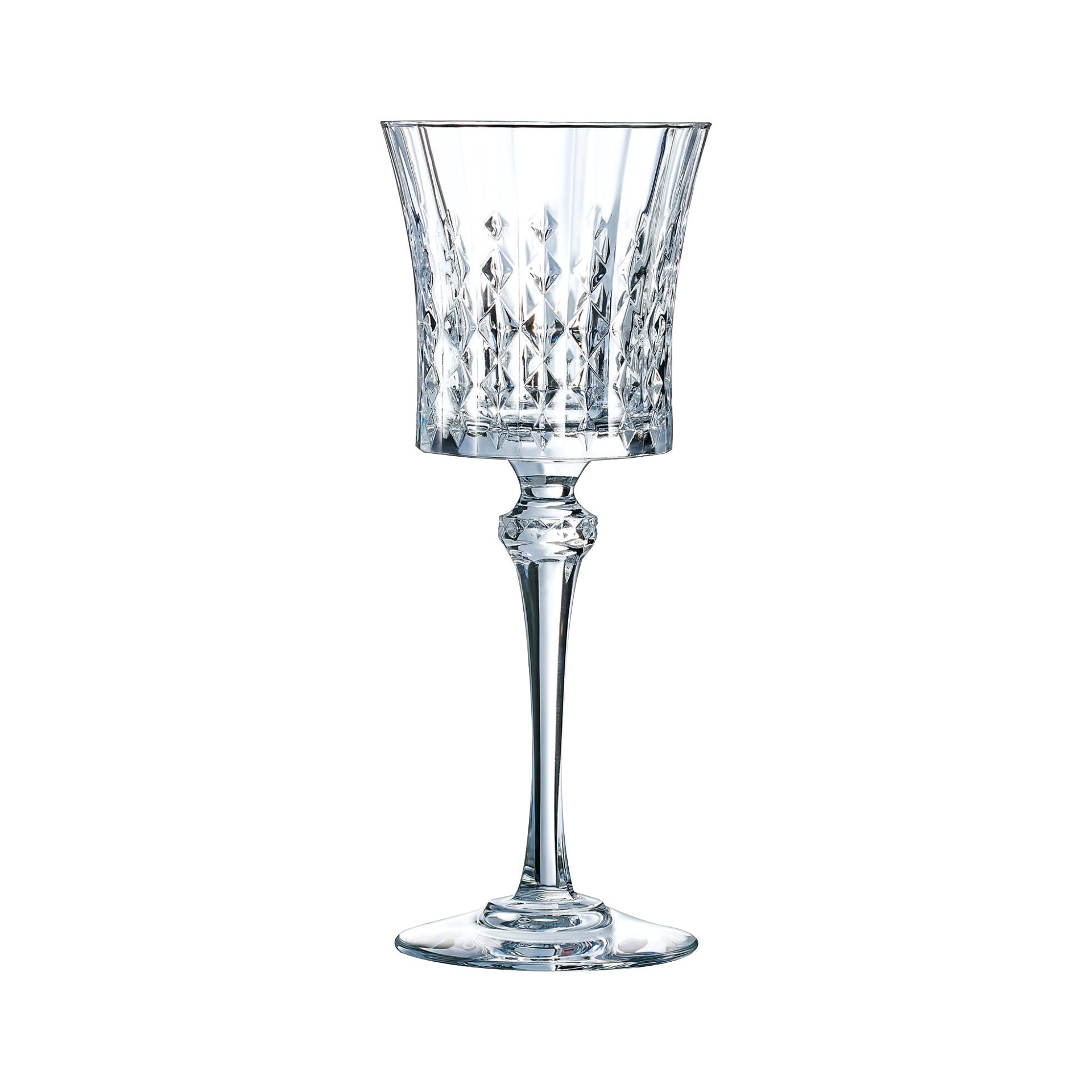 4 verres à pied 19cl Lady Diamond Cristal d