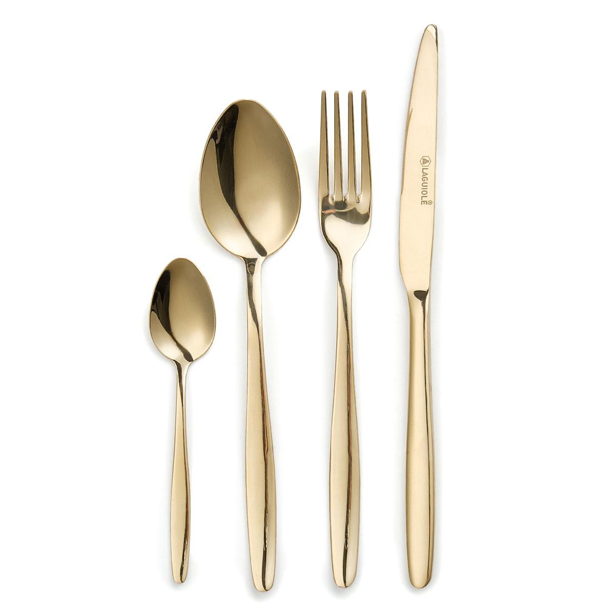 Ménagère 24 pièces - "Cléa champagne" Laguiole Cuisson - Mathon - 1