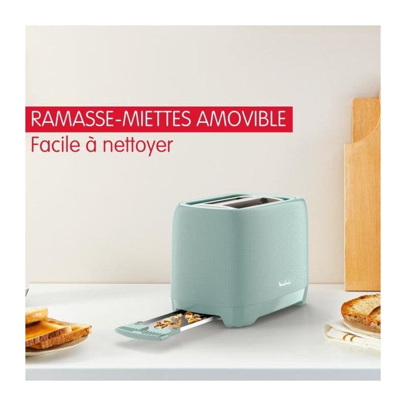 Grille-pain 2 Fentes, 7 Niveaux De Dorage, Réchauffe Viennoiseries, Fentes Larges, Poignée Surélévation, Morning Lt Moulinex - Mathon - 5