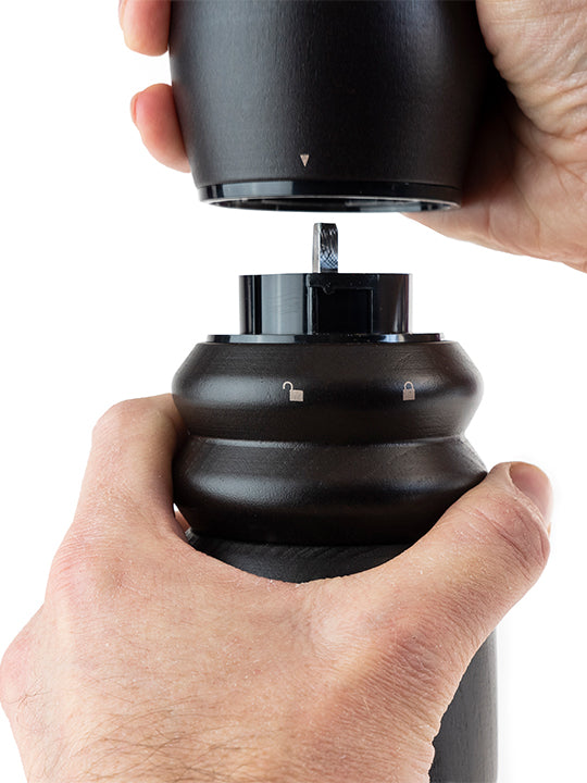 Paris électrique Moulin à sel électrique en bois couleur chocolat u