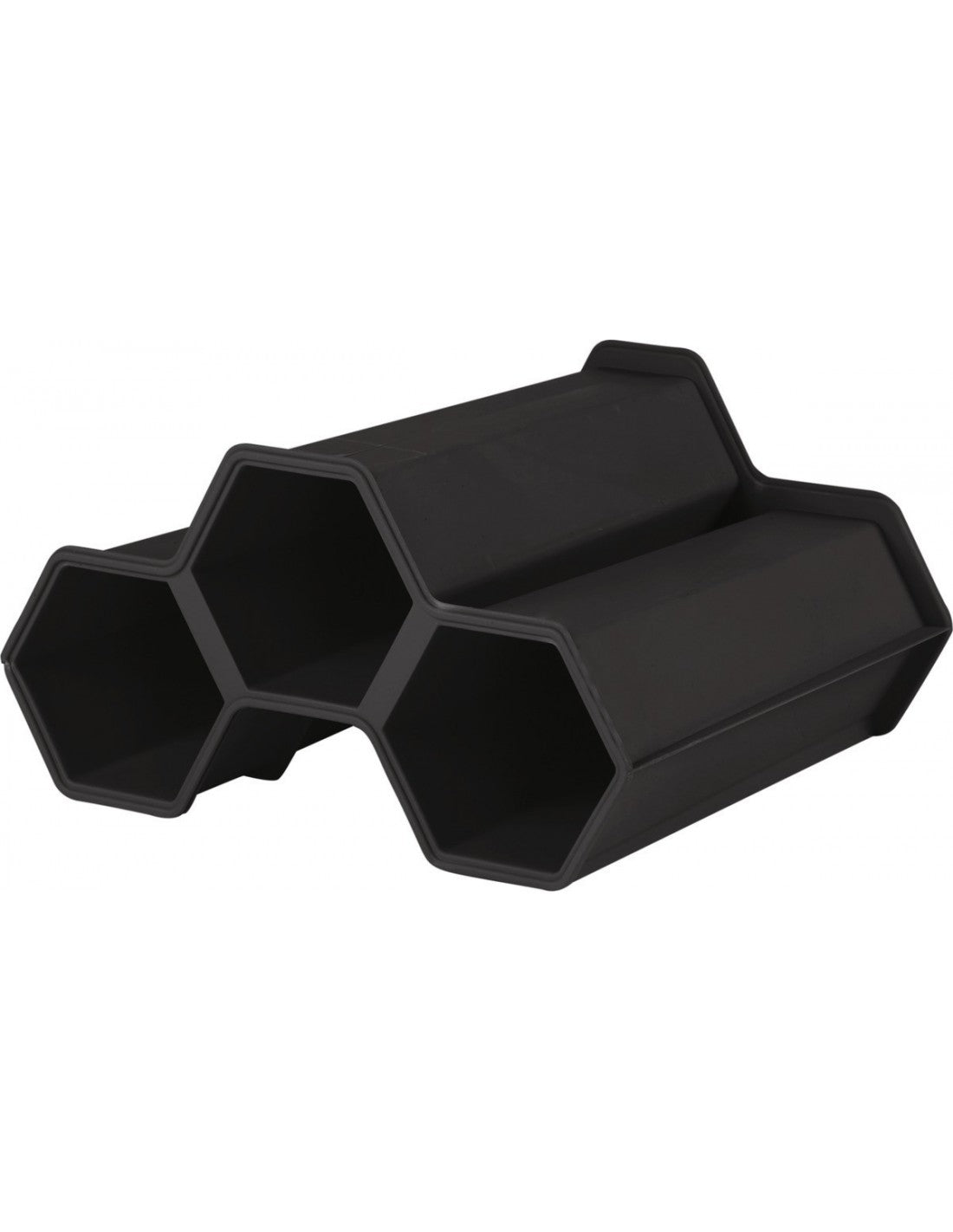 Casier à Bouteilles Plastique Gris Anthracite - 34x31x18,5 Cm Eda Plastique - Mathon