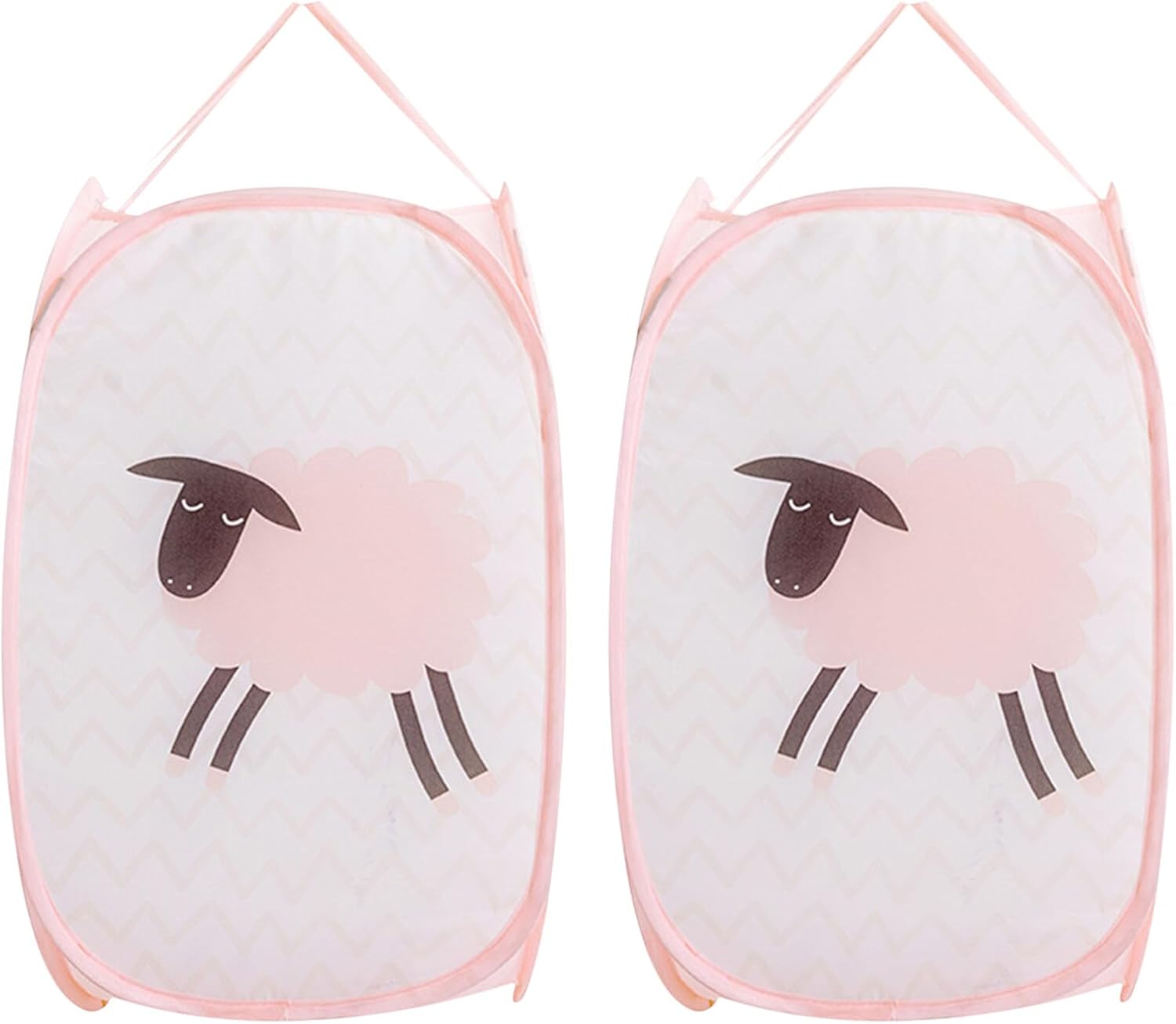 Panier à linge pliable Rose 30L Vendos85 - Mathon