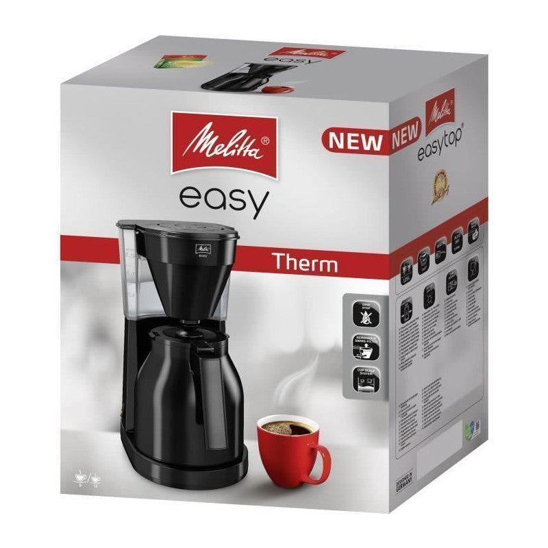 Melitta Easy Therm Ii 1023-06 - Cafetiere Filtre 1l - 1050 W - Noir Melitta - Mathon - 3