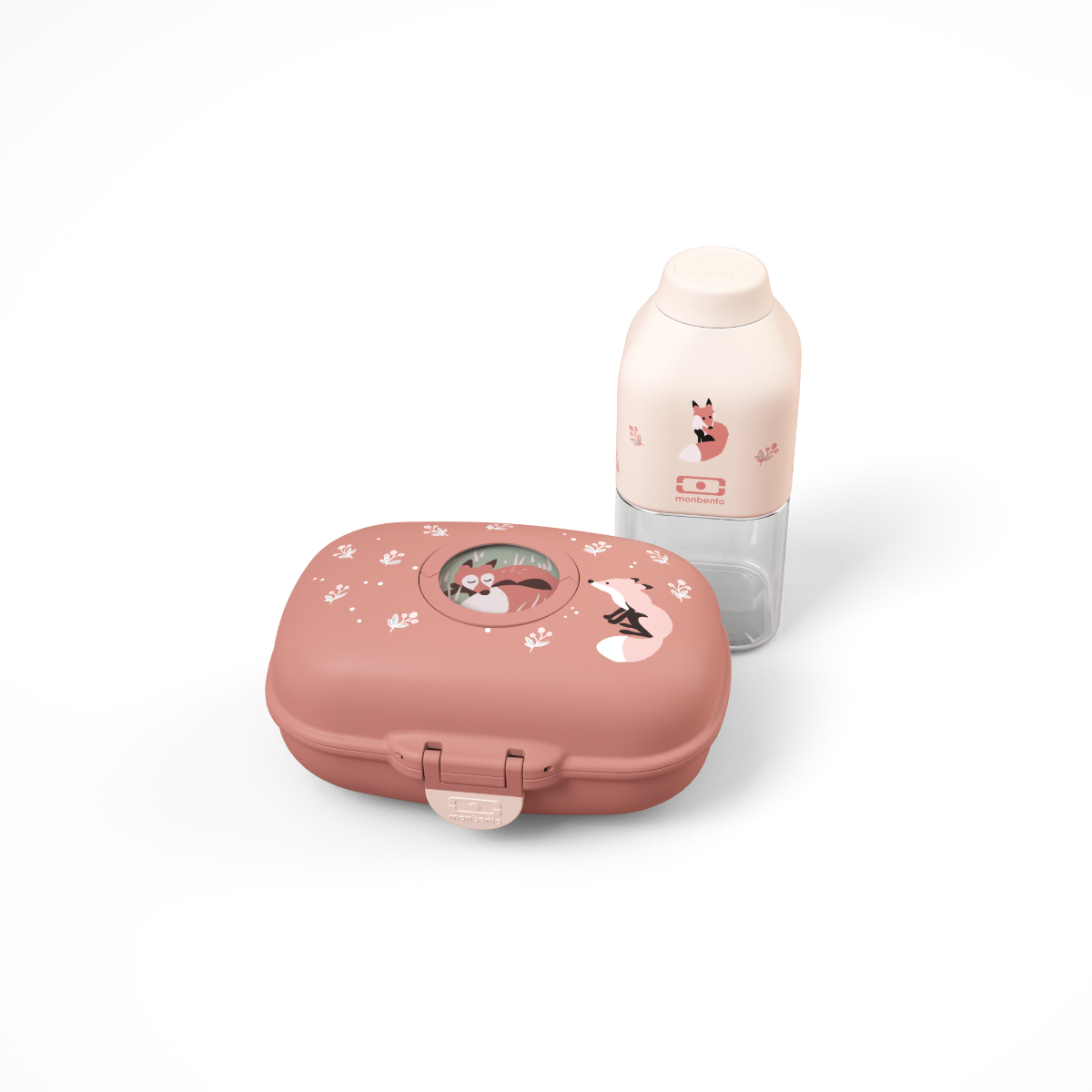 Coffret cadeau enfants boite à goûter Gram cannelle Fox 600ml Monbento - Mathon - 4