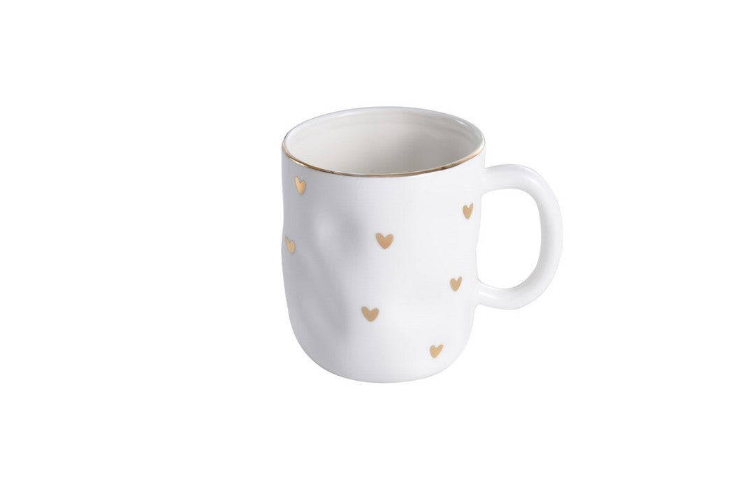 Set de 4 Mugs - 8,9x8,9x10,8cm - HEART TO HEART Pampa Bay - Mathon