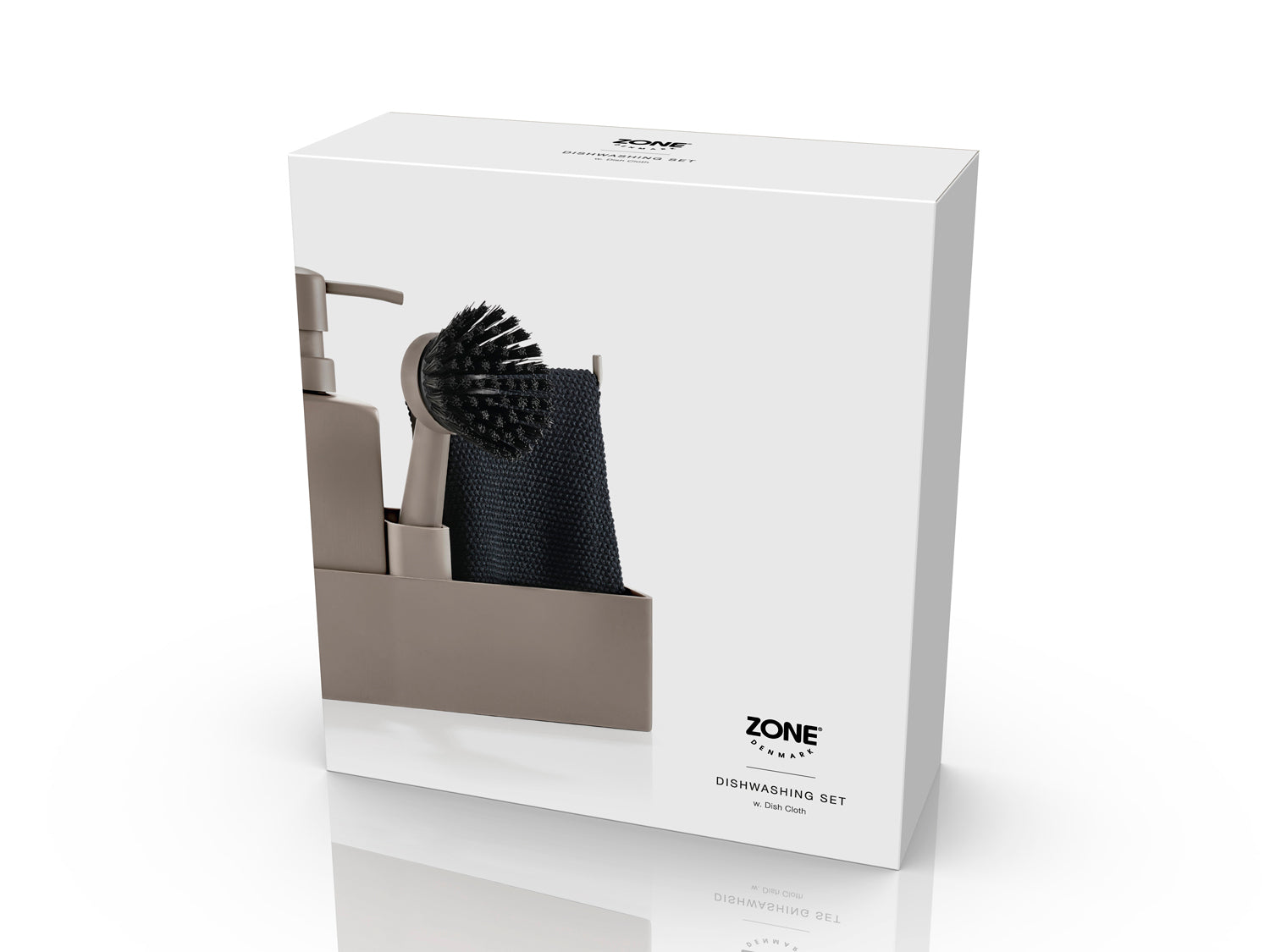 Set de vaisselle 4 pièces en silicone et céramique Taupe Zone Denmark - Mathon - 2