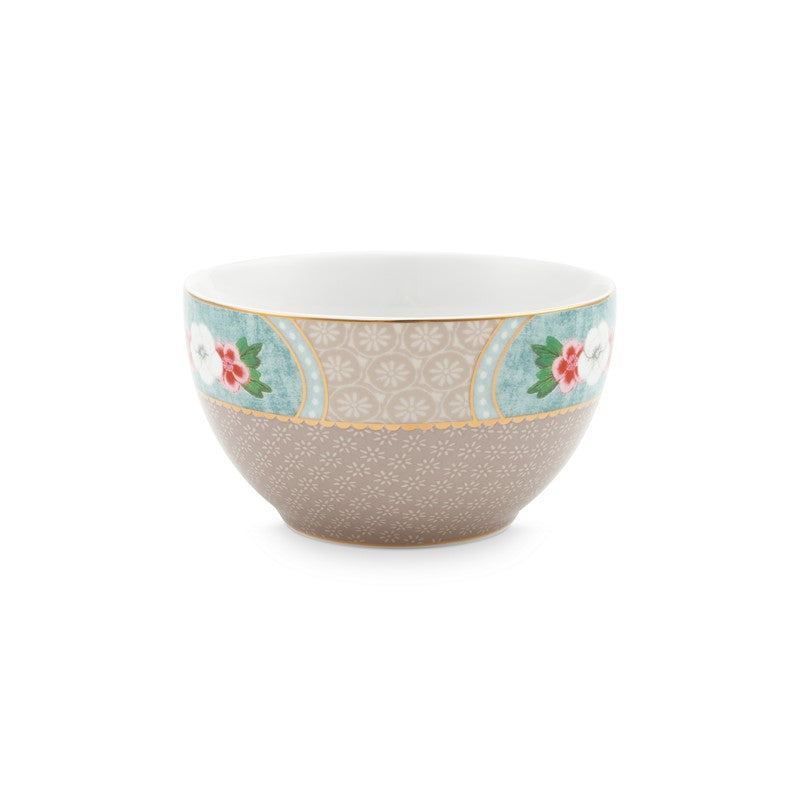 Lot de 6 Bols Blushing Birds Star Flower Kaki 9,5cm -250ml Pip Studio - Mathon