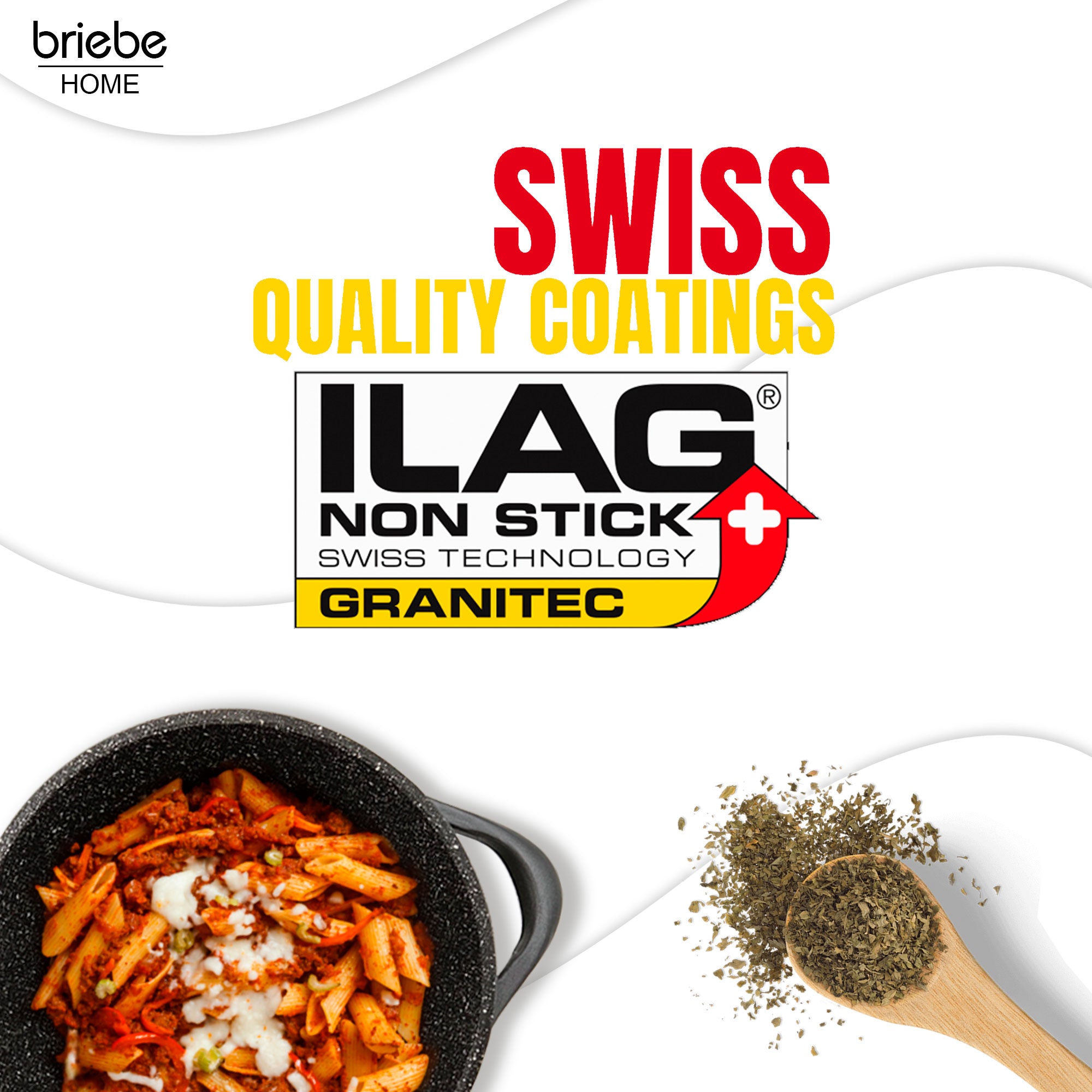 Batterie de Cuisine Induction 8 Pièces Aluminium Fonte 4 Casseroles 4 Couvercles  Noir MGK12S Briebe - Mathon - 5