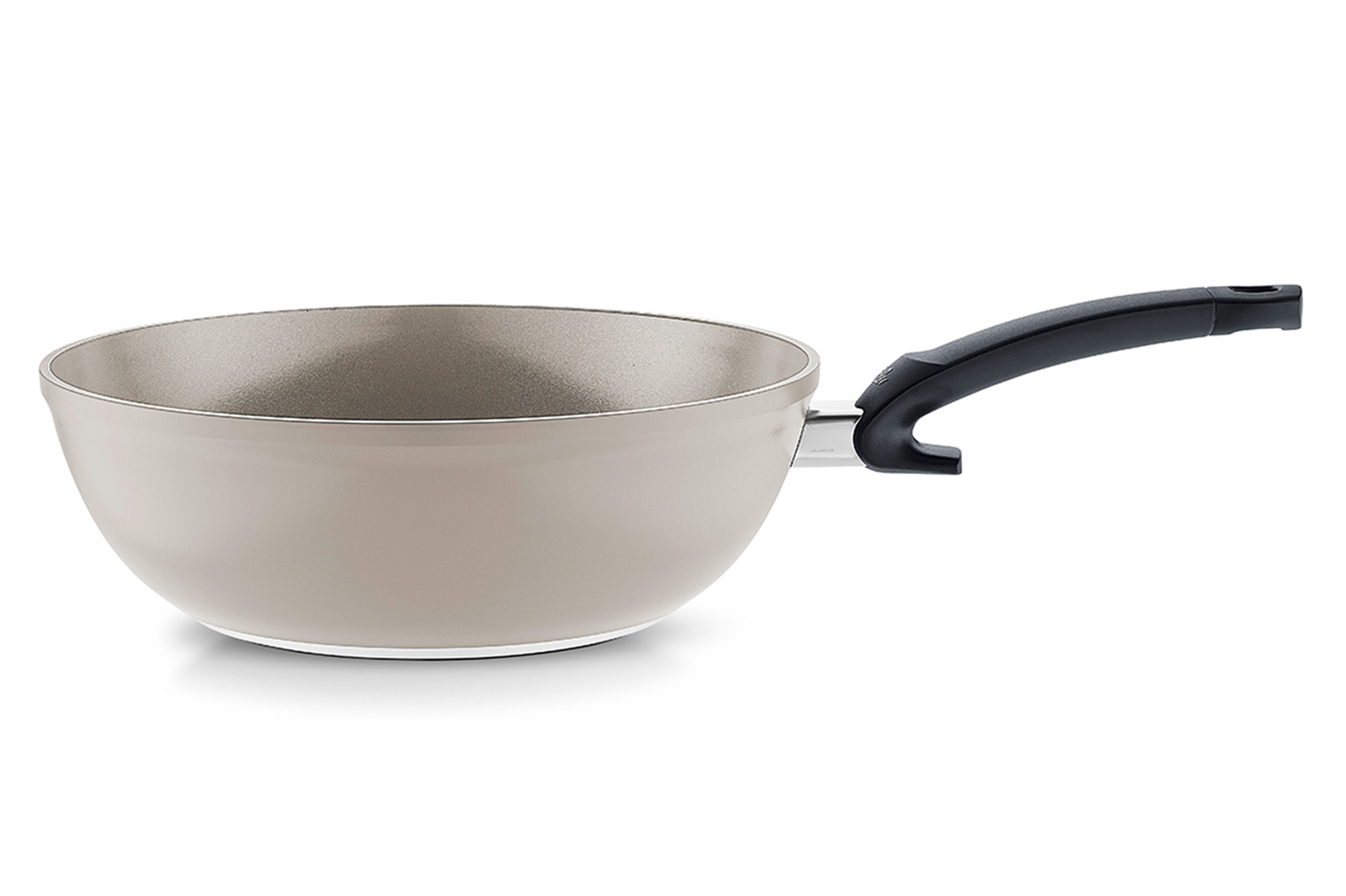 Wok en aluminium anti-adhésif Cératal, D30 cm-compatible induction Fissler - Mathon - 1