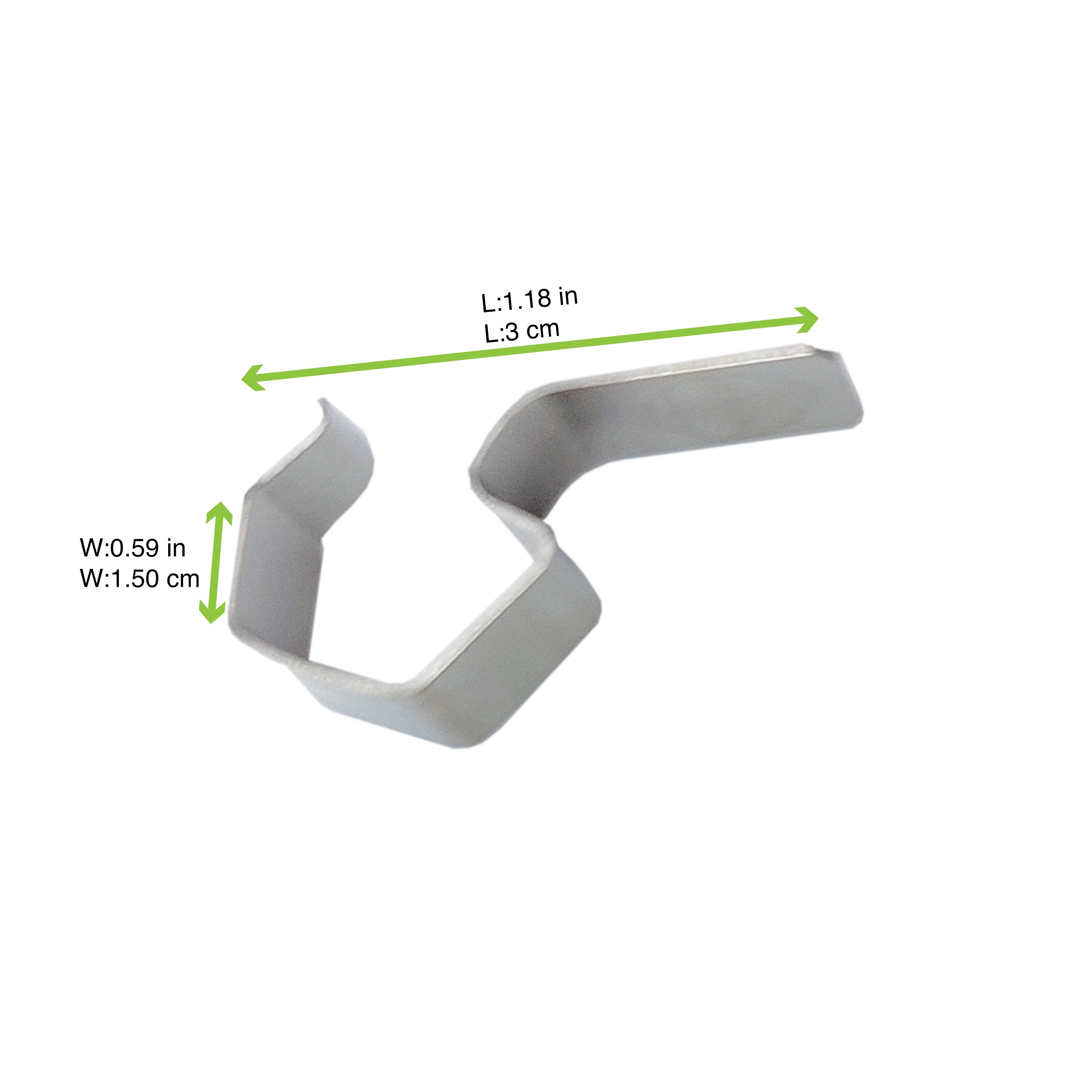 12Pcs - Clip de fermeture en inox pour bocal Weck  30x15x1mm FirstPack - Mathon