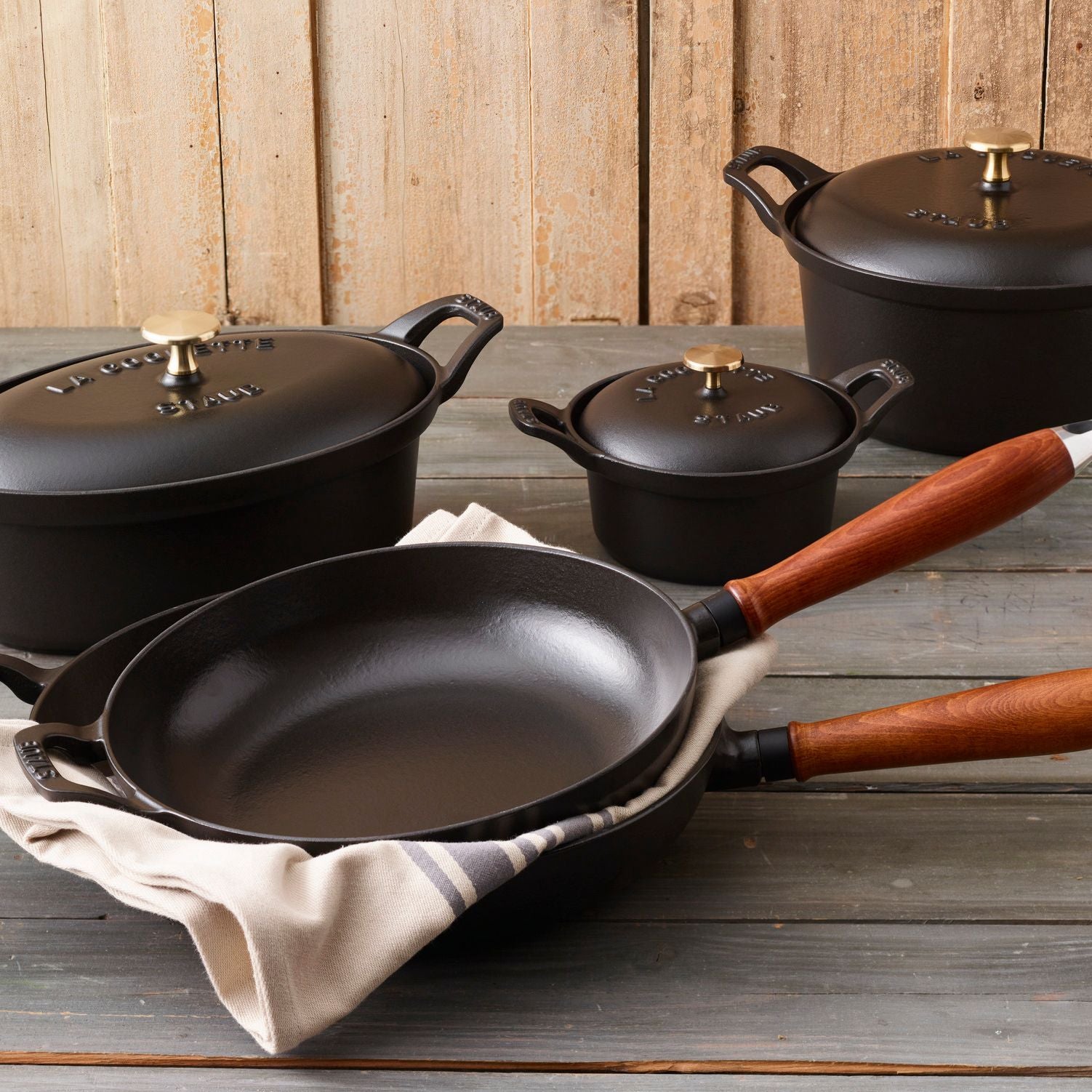 Poêle 28 cm, Fonte, Noir mat Staub - Mathon - 4