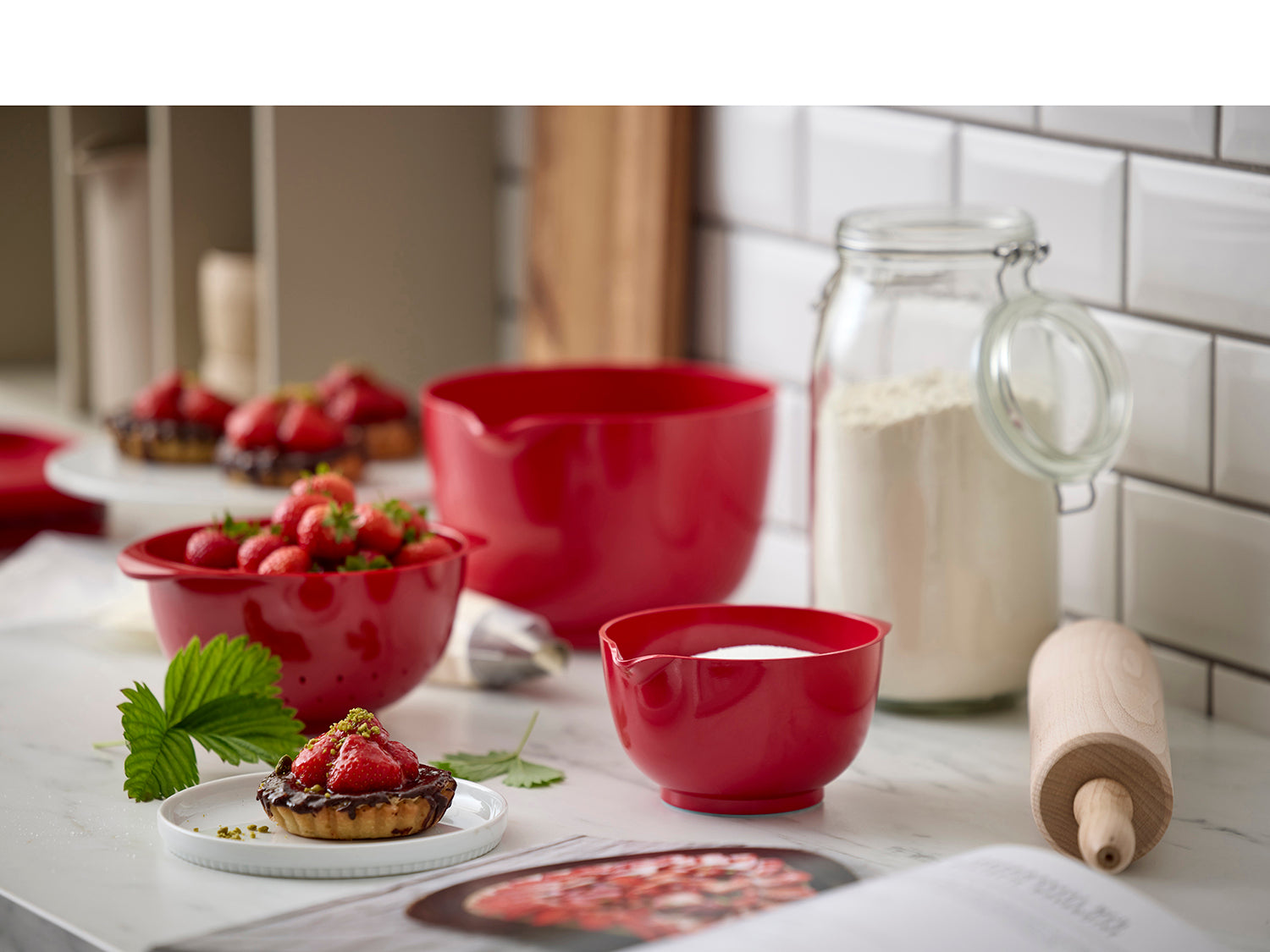 Bol à mélanger Margrethe Rouge 0,5L Rosti - Mathon - 4