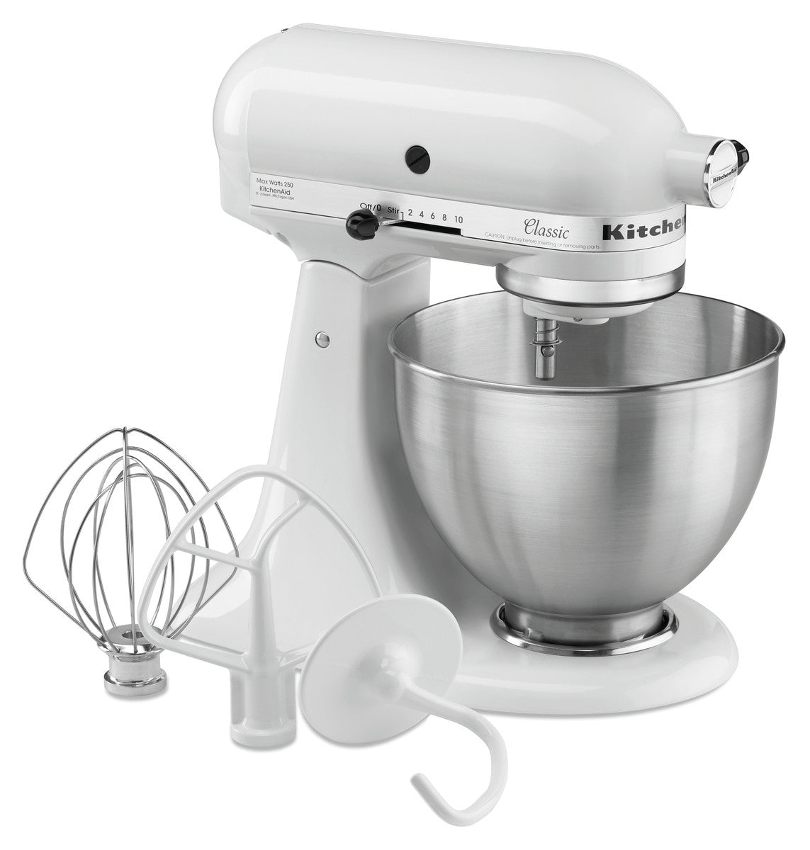 Batteur Professionnel 4.28 litres 5K45SSEWH - deux coloris - KitchenAid Kitchenaid - Mathon - 1