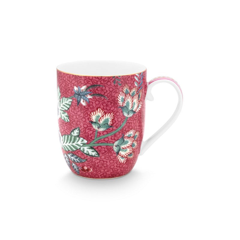 Lot de 6 Petits mugs Flower Festival Framboise 145ml Pip Studio - Mathon