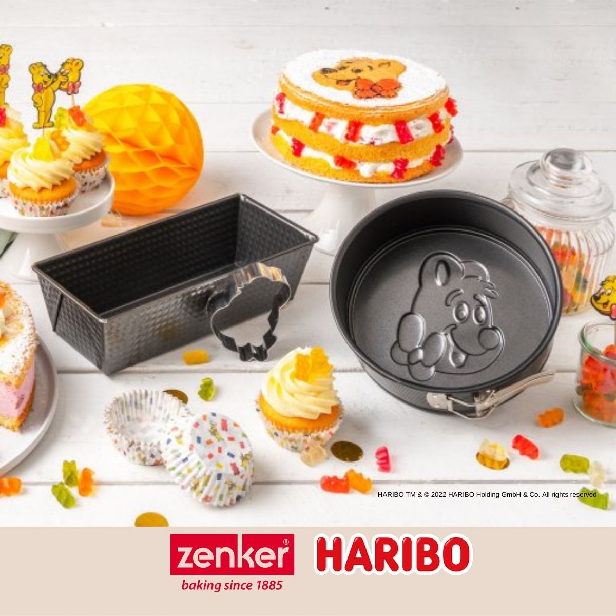 Moule à manqué à charnière 18 cm avec emporte-pièce Zenker Haribo Zenker - Mathon - 9