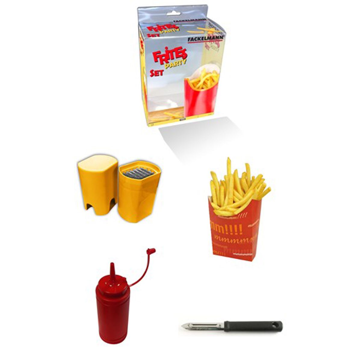 Kit pour frites maison 4 pièces Fackelmann - Mathon