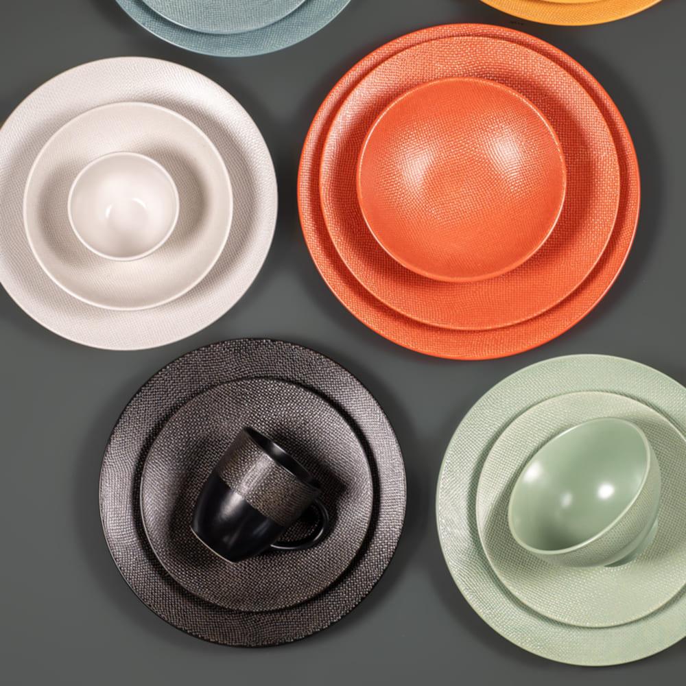 Assiette à dessert Vésuvio sauge 21 cm (lot de 6) Table passion - Mathon - 4