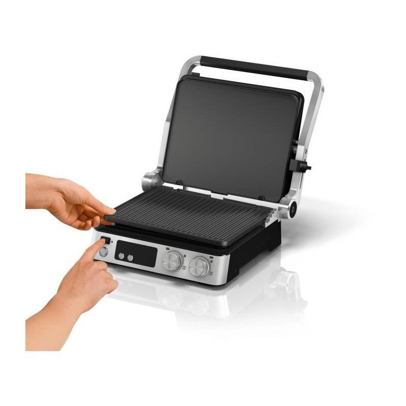 Grill Multifonctions -   - Multi Grill 7 - 2000 W - 3 Positions De Chauffe - Noir/acier Braun - Mathon - 2
