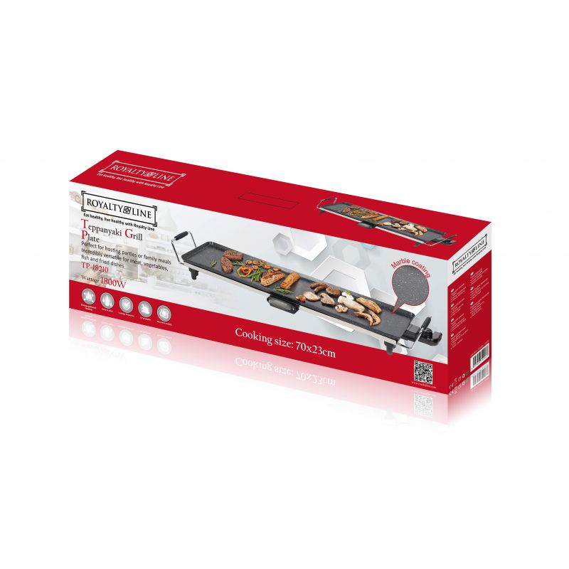 Plancha électrique Teppanyaki 1800W Noir Royalty Line RLTP18210 Royalty Line - Mathon - 2