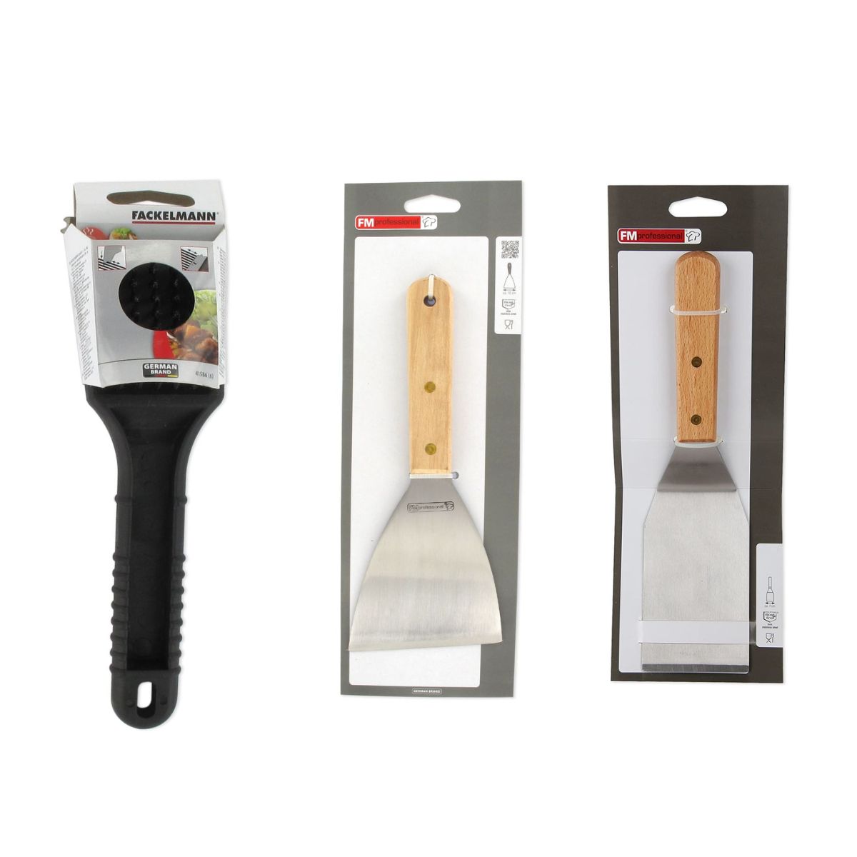 Ensemble 3 ustensiles professionnels pour plancha FM Professional - Mathon - 5