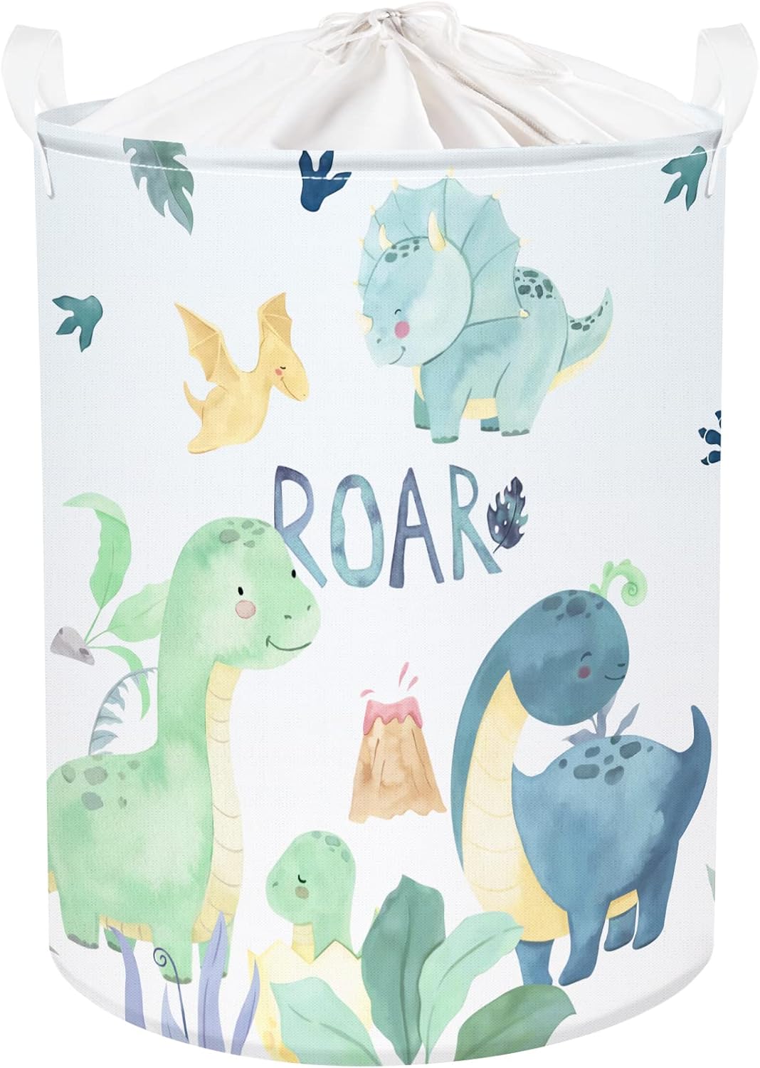 Panier de rangement enfant Dinosaure Vert 63L Vendos85 - Mathon