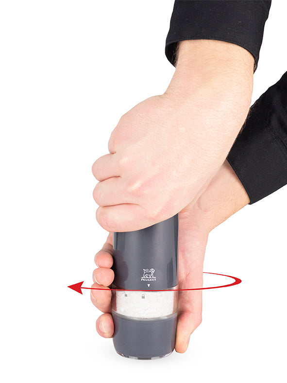 Alaska Moulin à sel électrique en ABS gris quartz 17 cm Peugeot - Mathon - 4