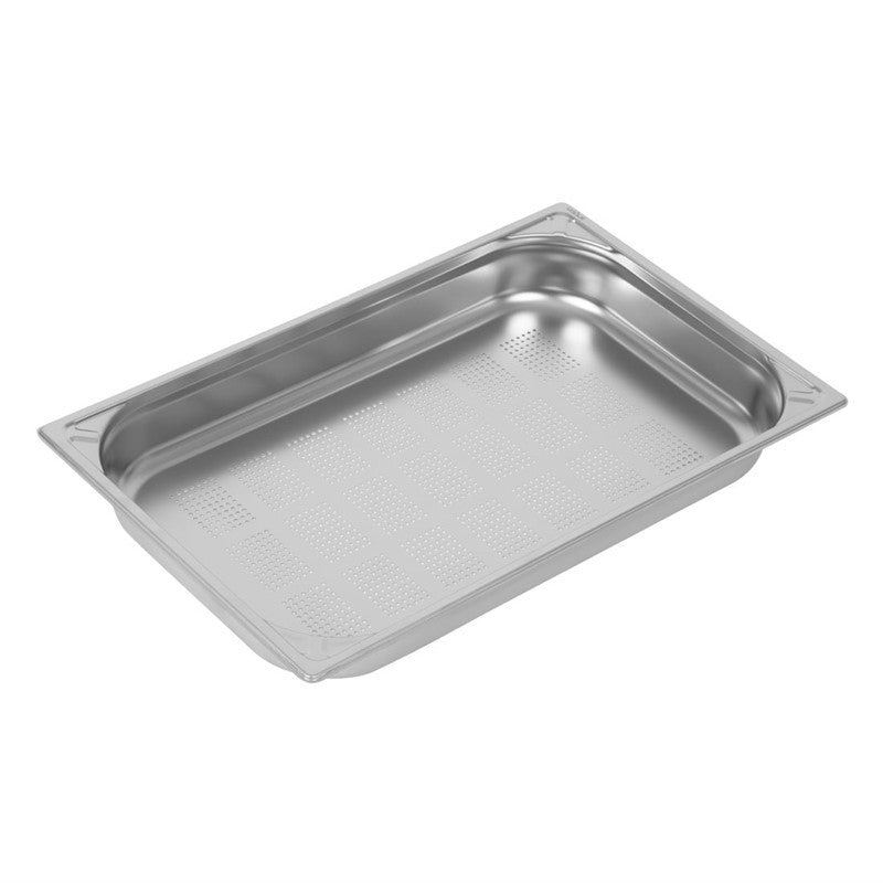 Bac Gastro Inox 18/10 Perforé 65 mm - GN 1/1 - Vogue - Mathon - 1
