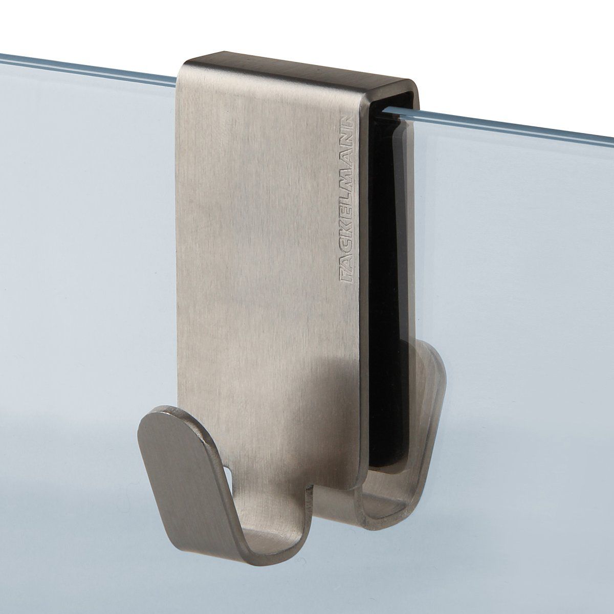 Lot de 2 doubles crochets pour paroi de douche en inox  Tecno Fackelmann - Mathon - 2