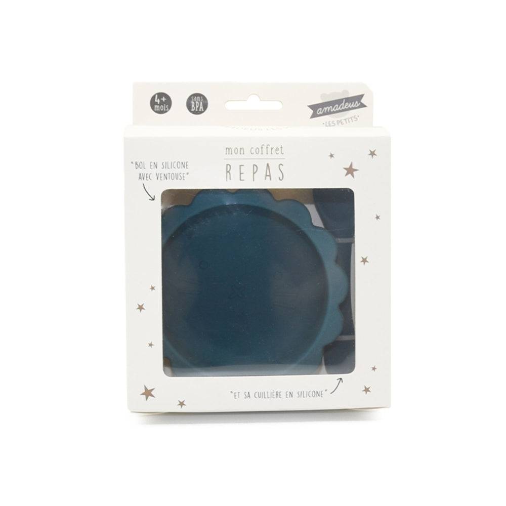 Mon coffret repas bleu en silicone Amadeus - Mathon - 2