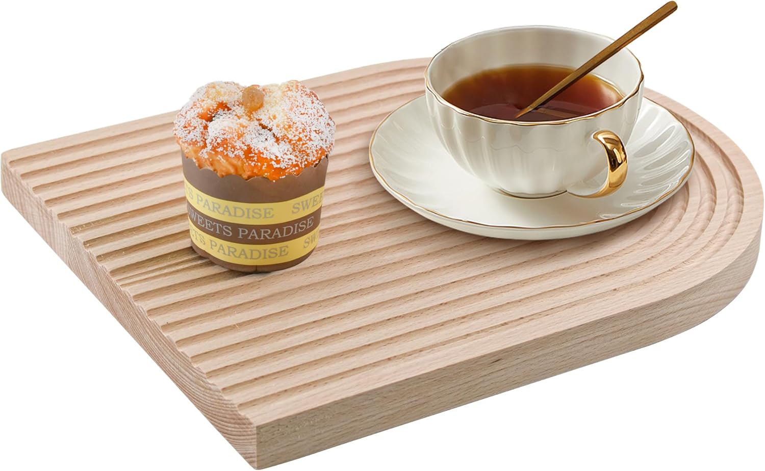 Plateau de Service en Bois de Hêtre Naturel Vendos85 - Mathon