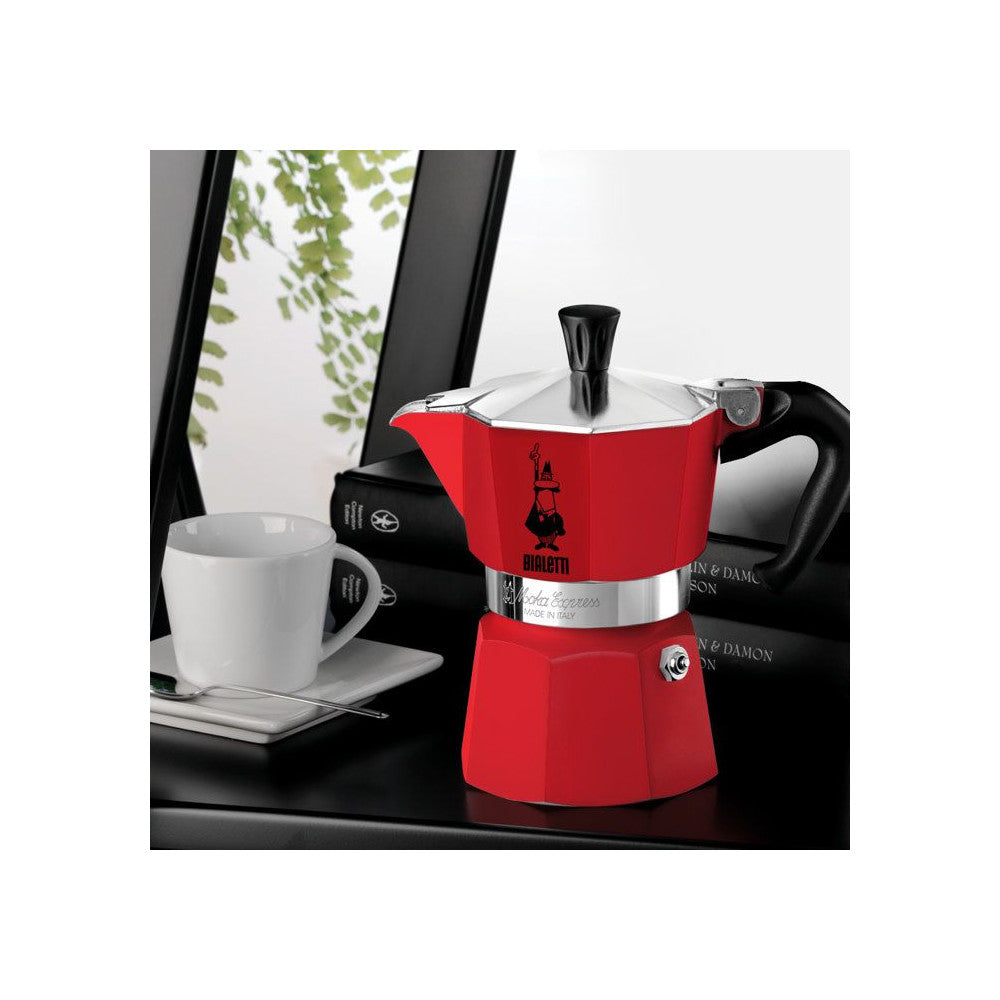 Cafetiere Italienne -   - La Mokina - Tous Feux Sauf Induction - 1 Tasse - 40 Ml - Rouge Bialetti - Mathon - 2