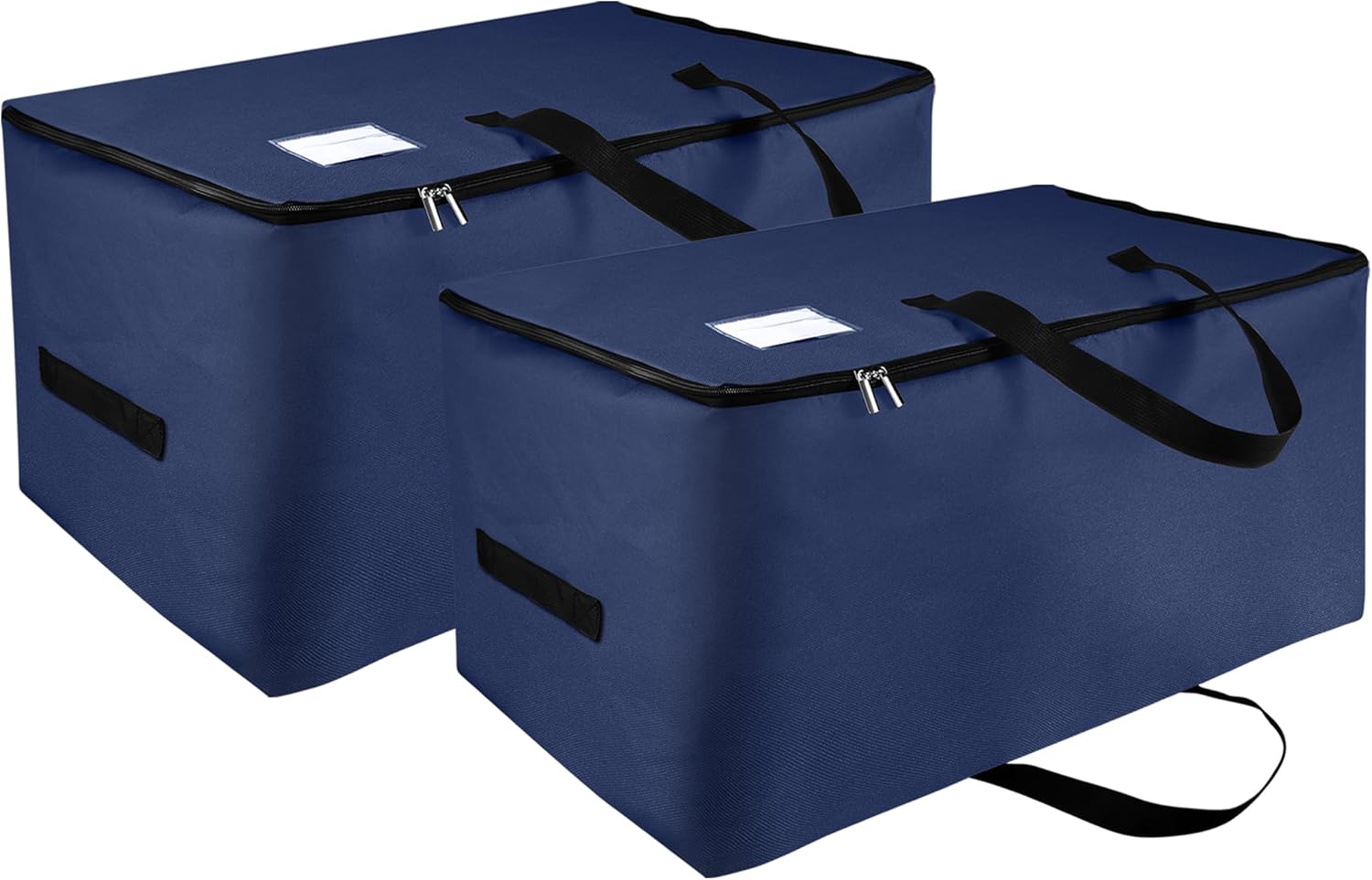 Lot de 2 sacs de rangement pliables bleu foncé 105 L Vendos85 - Mathon