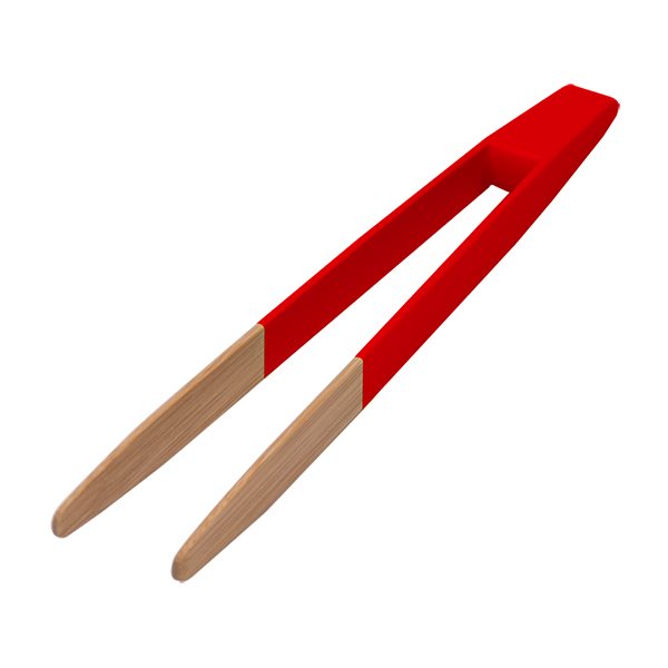 Pince à toast aimanté rouge 24 cm Pebbly - Mathon