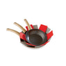 Set de 3 protections feutrines pour poêles rouge et gris 38 cm Mathon - Mathon - 2