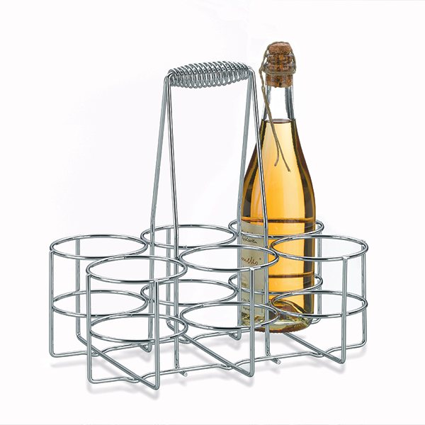 Porte-bouteilles chromé Loop Kela - Mathon - 1