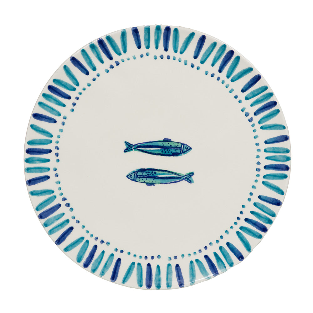 Grand plat rond Kyanos 31 cm Table passion - Mathon - 1