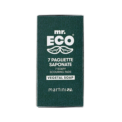 Set de 7 tampons à récurer en laine d’acier et savon végétal Mr. Eco - Mathon - 2