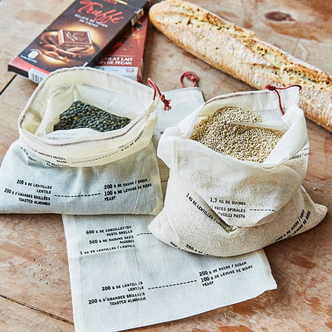 Set de 3 sacs coton gradués Elicuisine - Mathon - 2