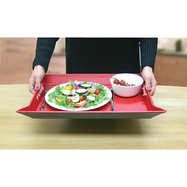 Plateau réversible bicolore noir et rouge 55 cm FreeForm - Mathon - 3