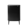 Poubelle rectangulaire avec 2 compartiments Bo Touch Bin Hi noire 60 L Brabantia - Mathon - 1