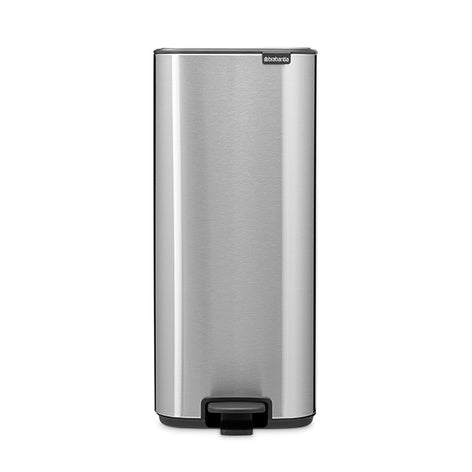 Poubelle rectangulaire à pédale Bo grise 30 L  Brabantia - Mathon - 1